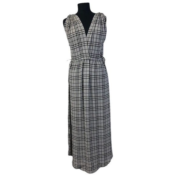 Current Air Plaid Sleeveless Dress S Gray Black - Picture 1 of 15